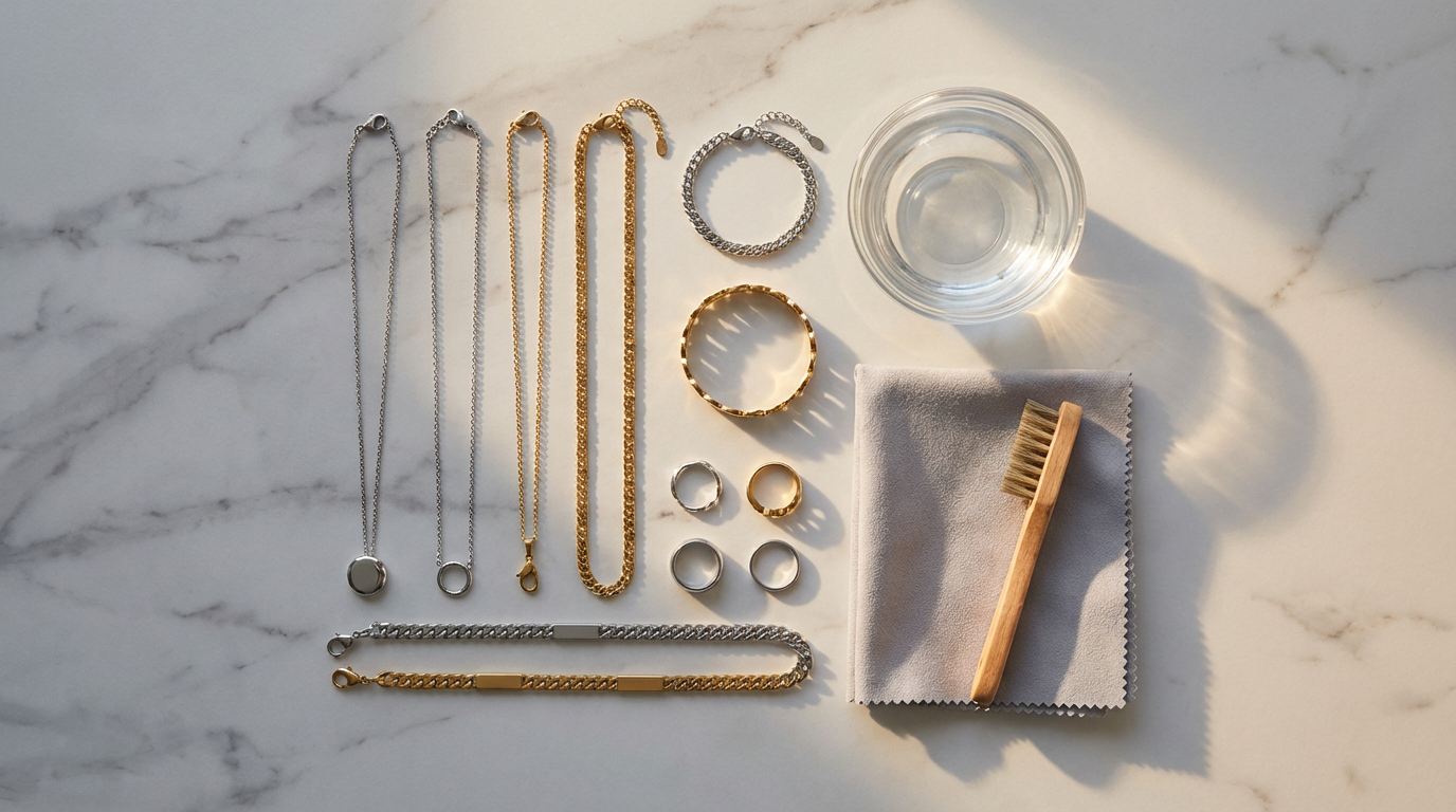 Stainless steel sieraden schoonmaken: Zo houd je jouw sieraden glanzend en mooi