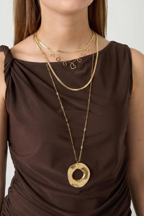 Ketting met statement hanger Aura