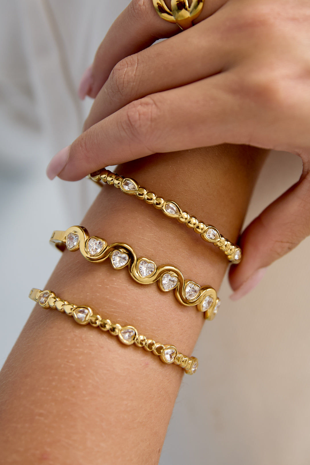 Roestvrijstalen armbanden, druppelvormig, eenvoudig, dagelijks gebruik, eenvoudige serie, damessieraden