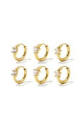 Roestvrijstalen oorbellen setjes Circle Simple Daily Simple serie dames sieraden