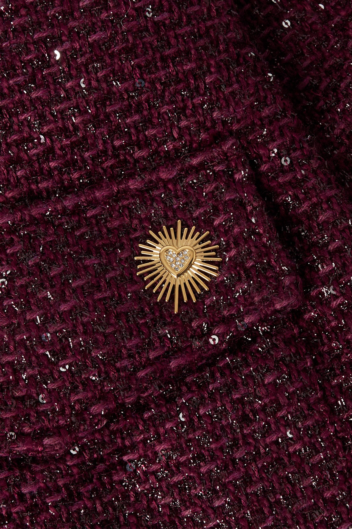 broche sparkling heart