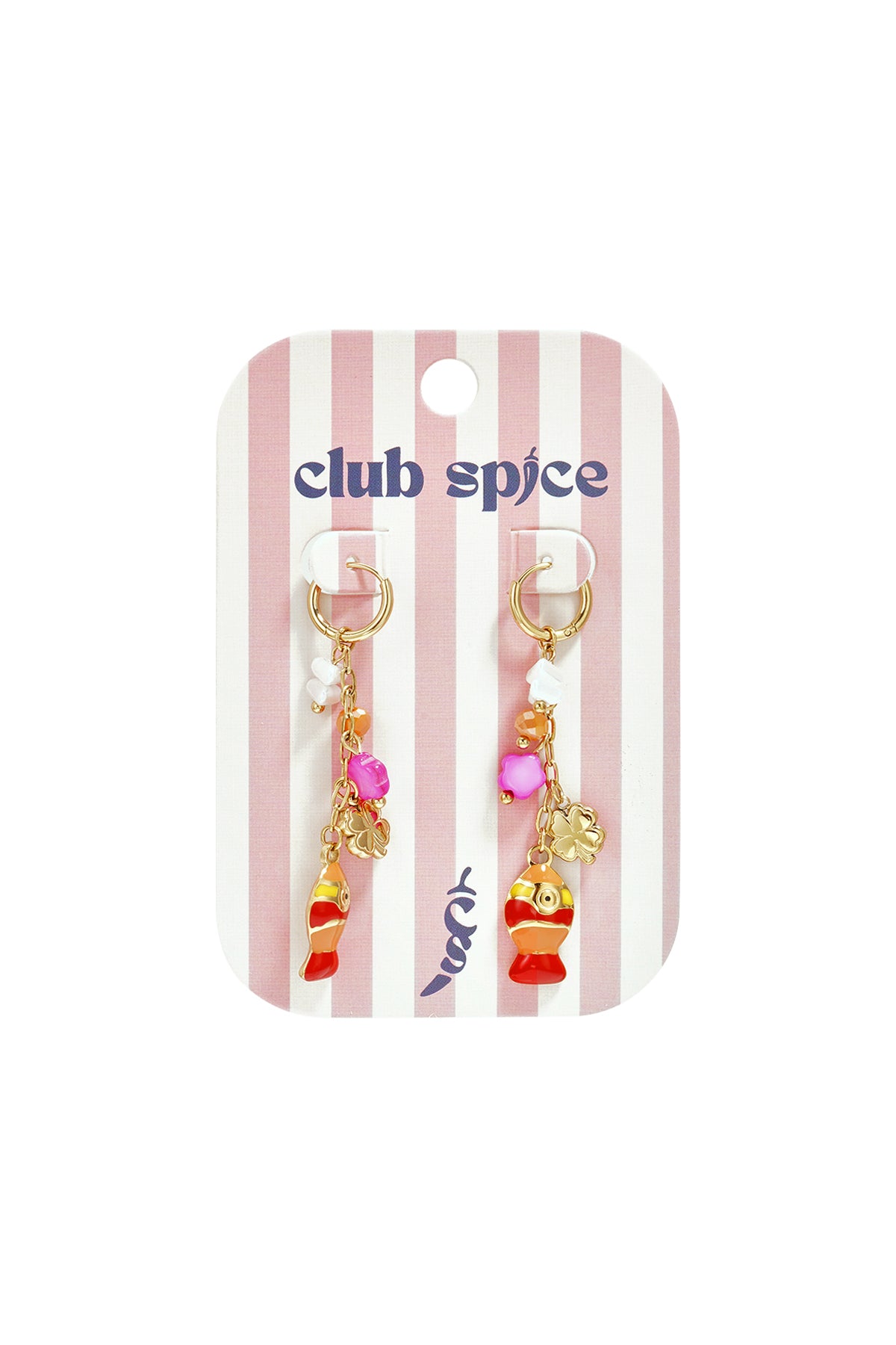 Stylish Gold Fish Dangle Earrings for Spring/Summer
