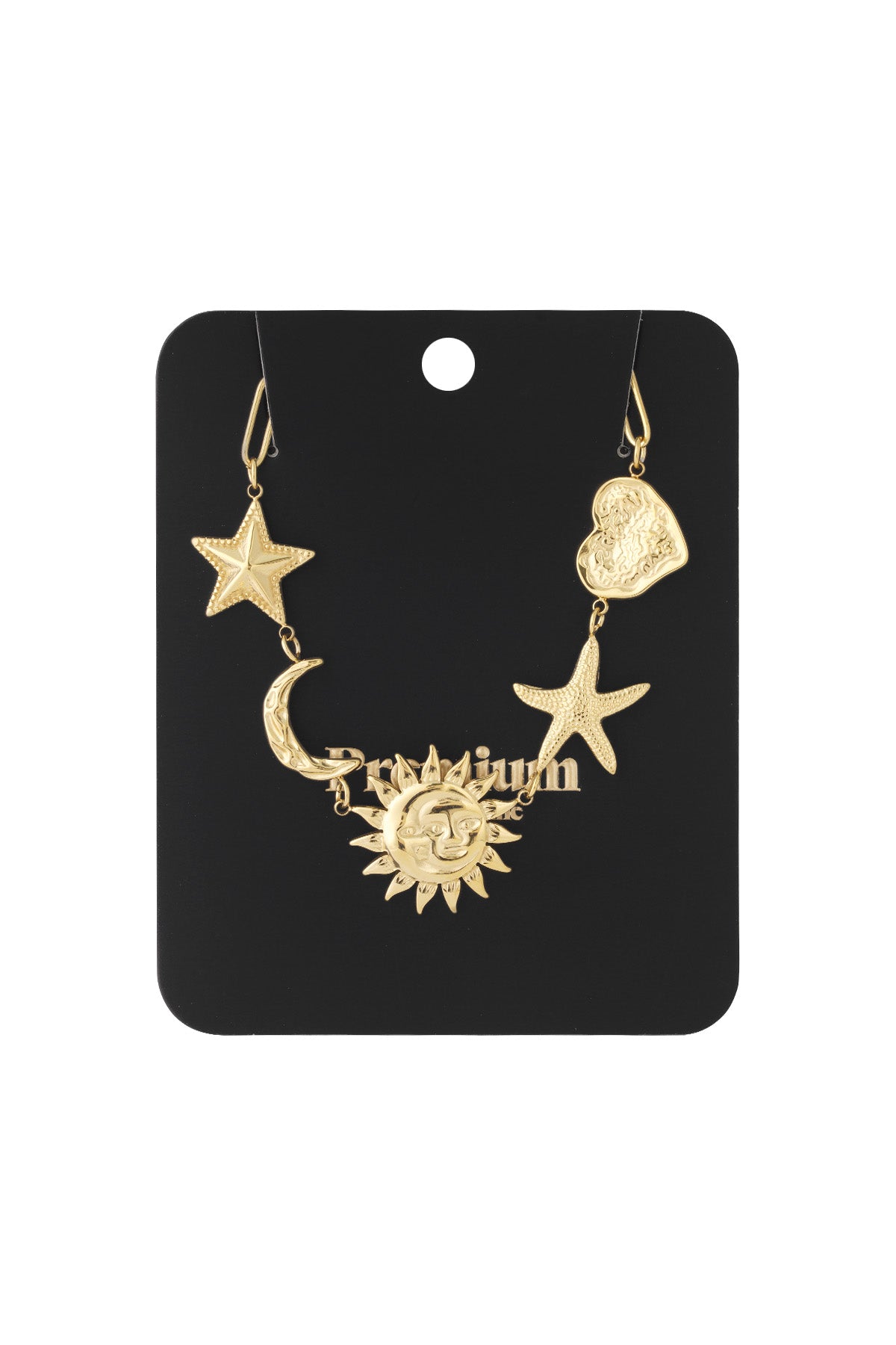 Zon Maan Ster Ketting