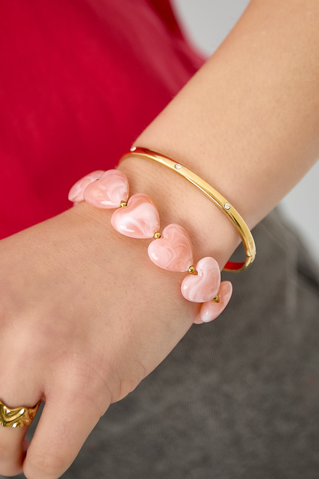 Bangle met subtiele steentjes