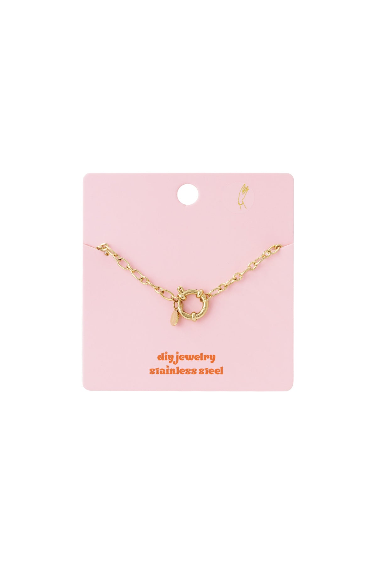 Roestvrijstalen kettingarmbanden, ketting DIY, dagelijkse eenvoudige serie, damessieraden