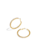 Koperen creolen geometrische elegante kerst luxe serie dames sieraden