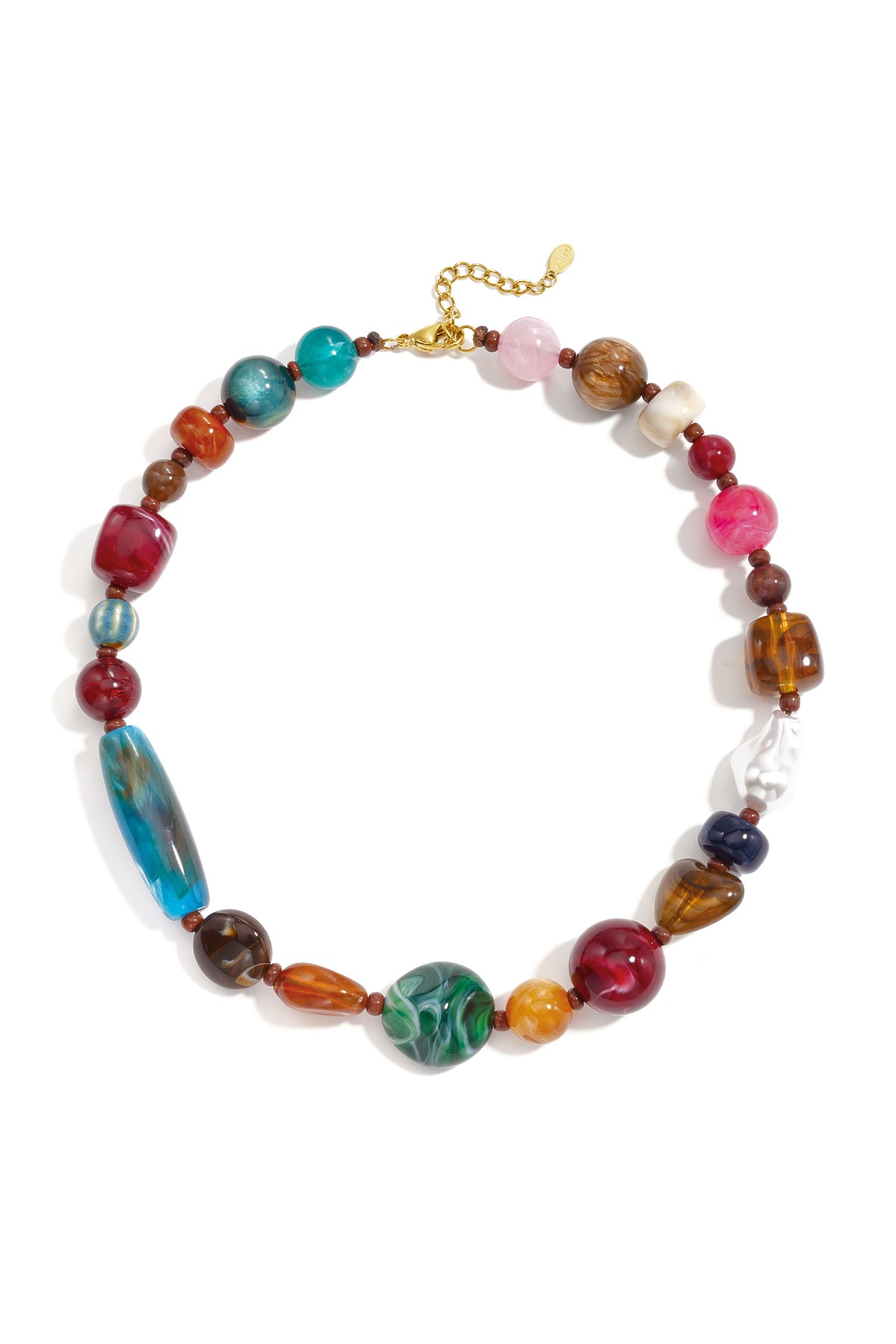 Acryl kralenkettingen met onregelmatige vorm, casual, alledaagse, eenvoudige serie, dames sieraden