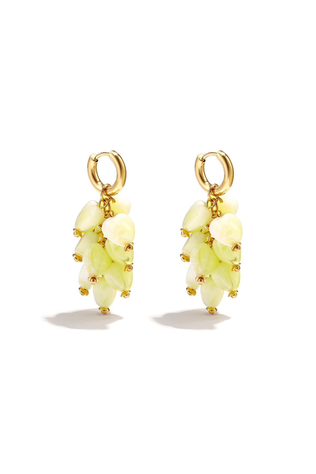 Stylish Heart Beads Earrings for Women Spring/Summer