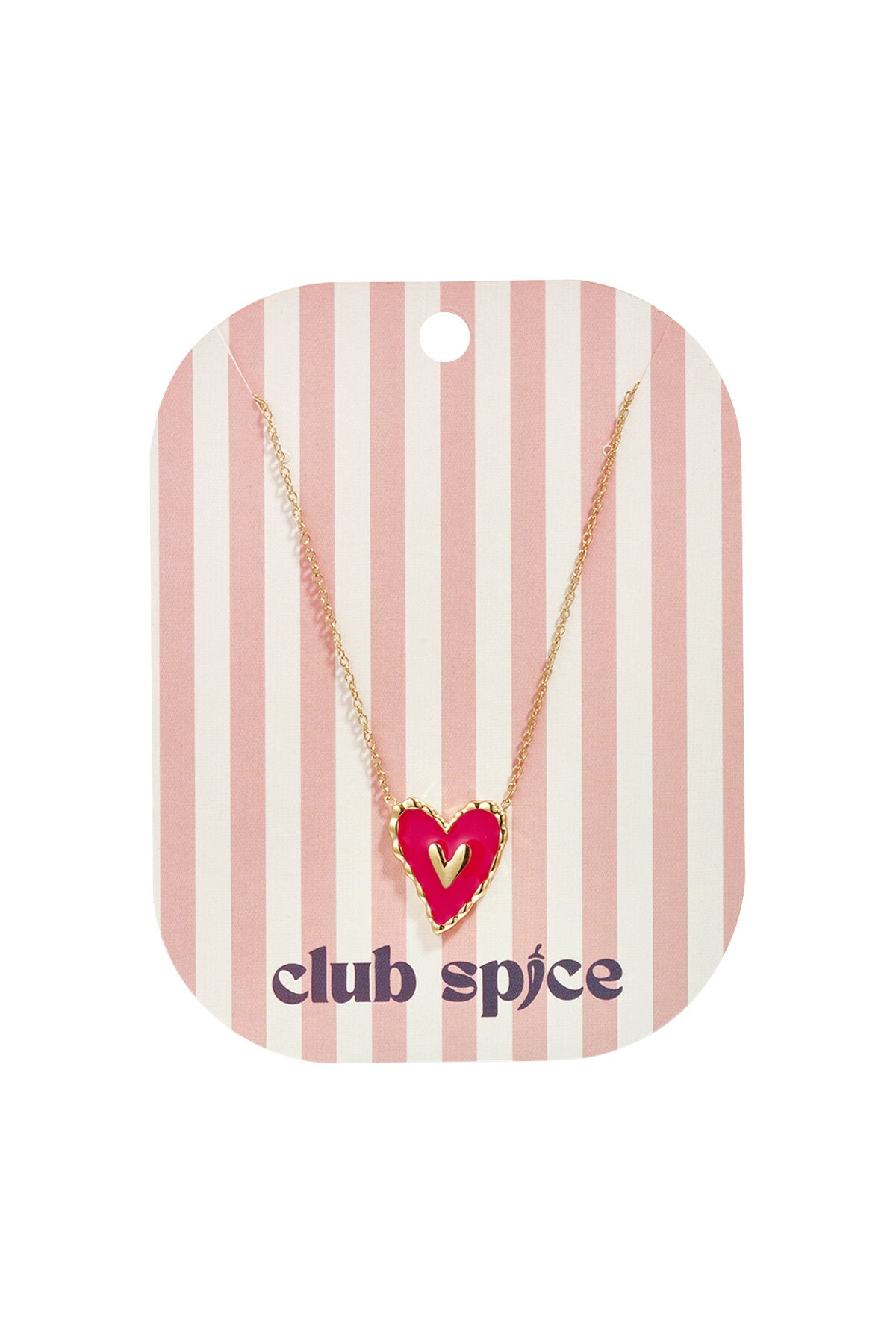 Ketting met hangend rood hart