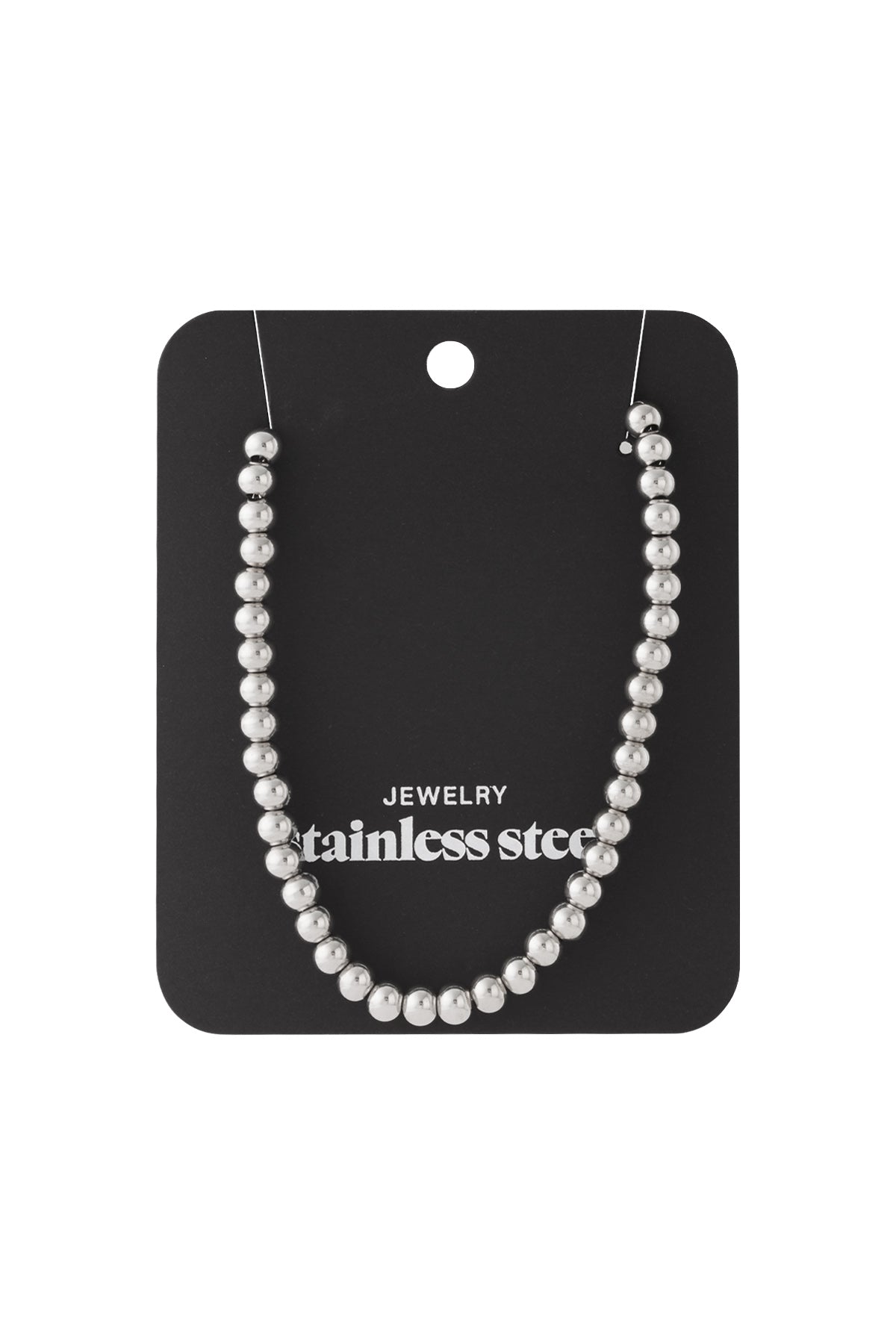 Ketting van massieve kralen - 6 mm