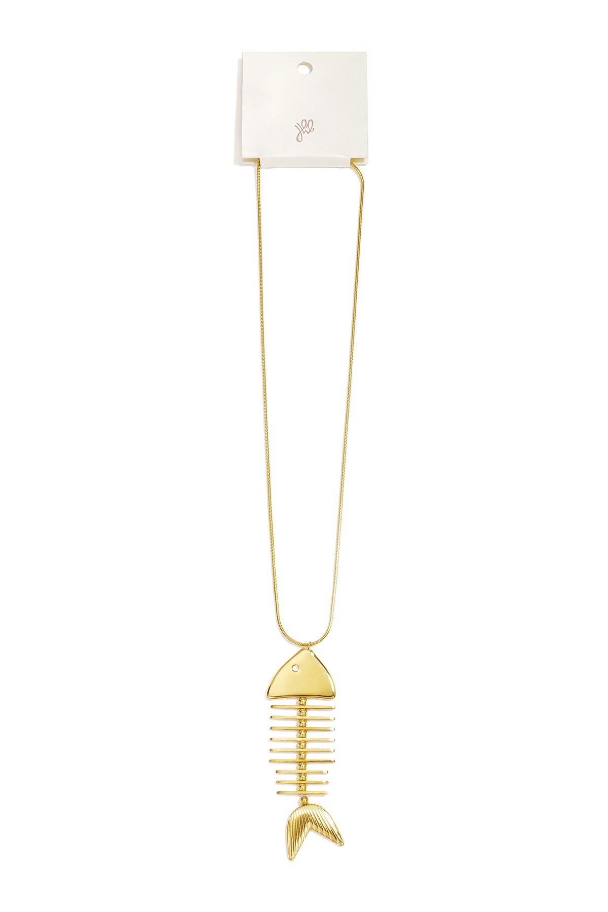 Lange roestvrijstalen kettingen met vismotief, eenvoudige dagelijkse sieraden uit de Simple Series voor dames.
