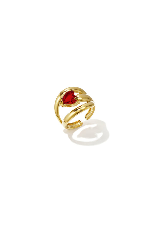Minimalistische ringen van roestvrij staal met een onregelmatige vorm, eenvoudige, alledaagse serie, damessieraden