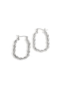 Twisted Sparkle Hoop oorbellen