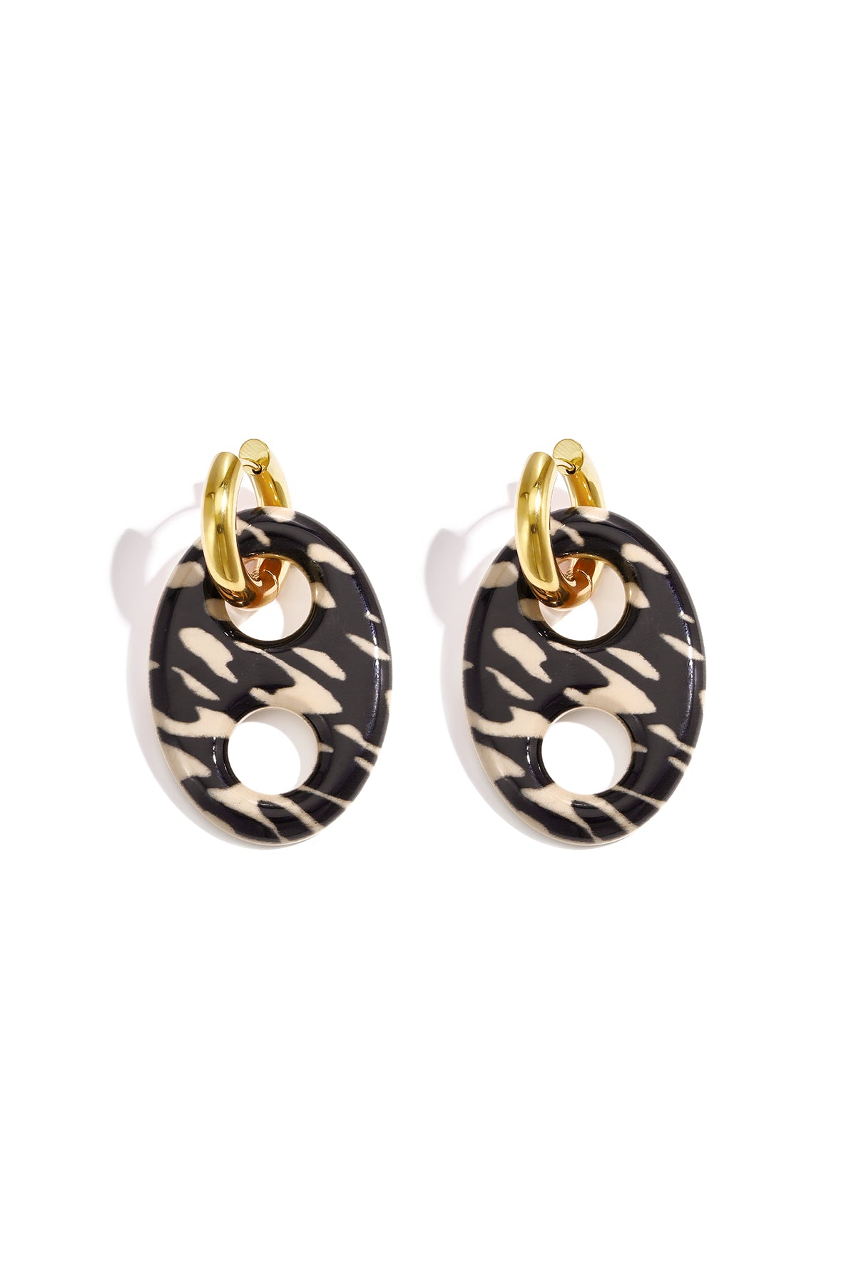 Acryl oorbellen met luipaardprint, eenvoudige, alledaagse sieraden uit de Simple Series voor dames.