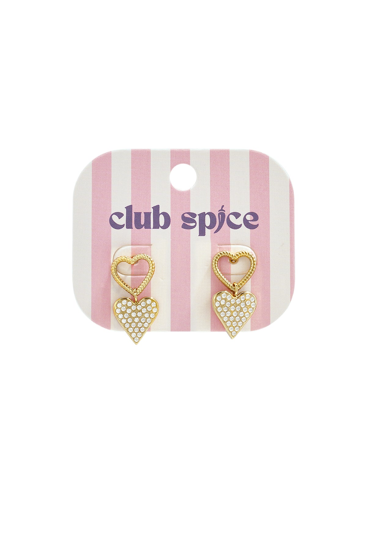 Elegant Gold Heart Drop Earrings for Daily Wear