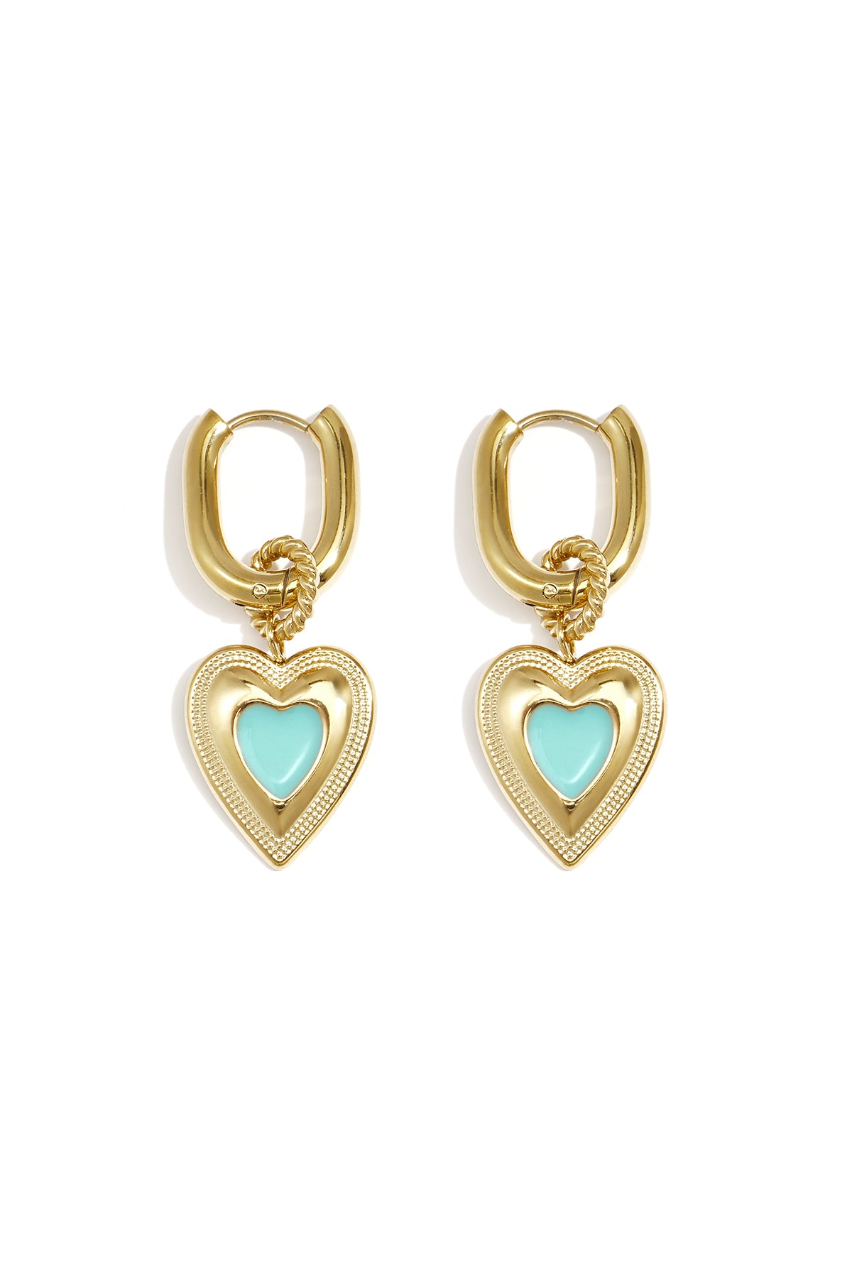 Stylish Heart-Shaped Drop Earrings for Everyday Wear