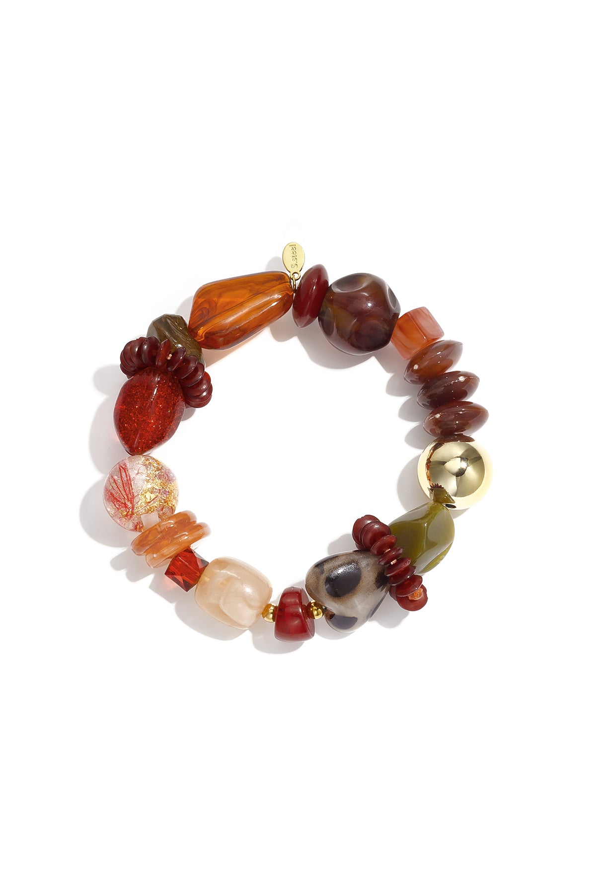 Acryl kralenarmbanden met onregelmatige vorm, eenvoudige dagelijkse collectie, damessieraden