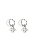 Stylish Clover Rhinestone Drop Earrings for Daily Wear
