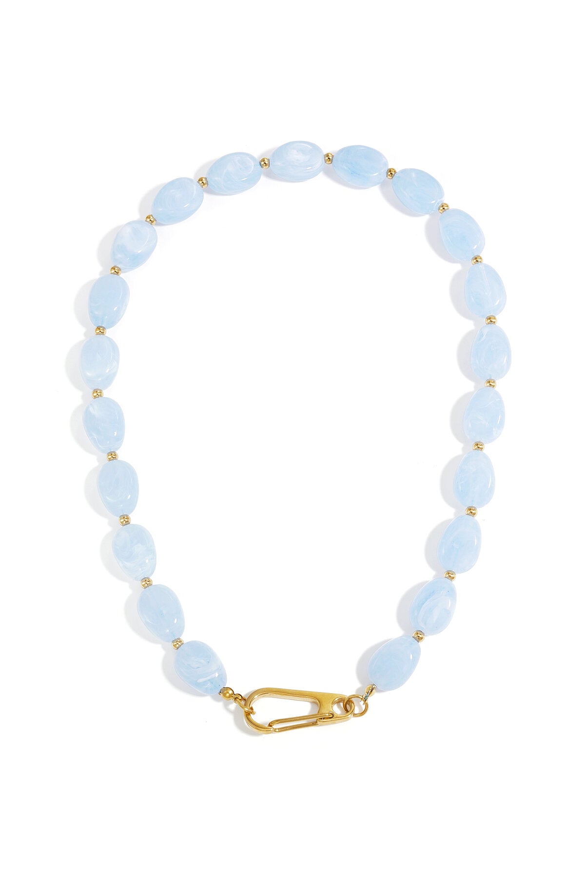 Ketting met kralen en frontsluiting design