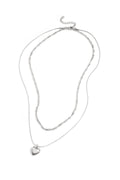 Gelaagde ketting met hart charm