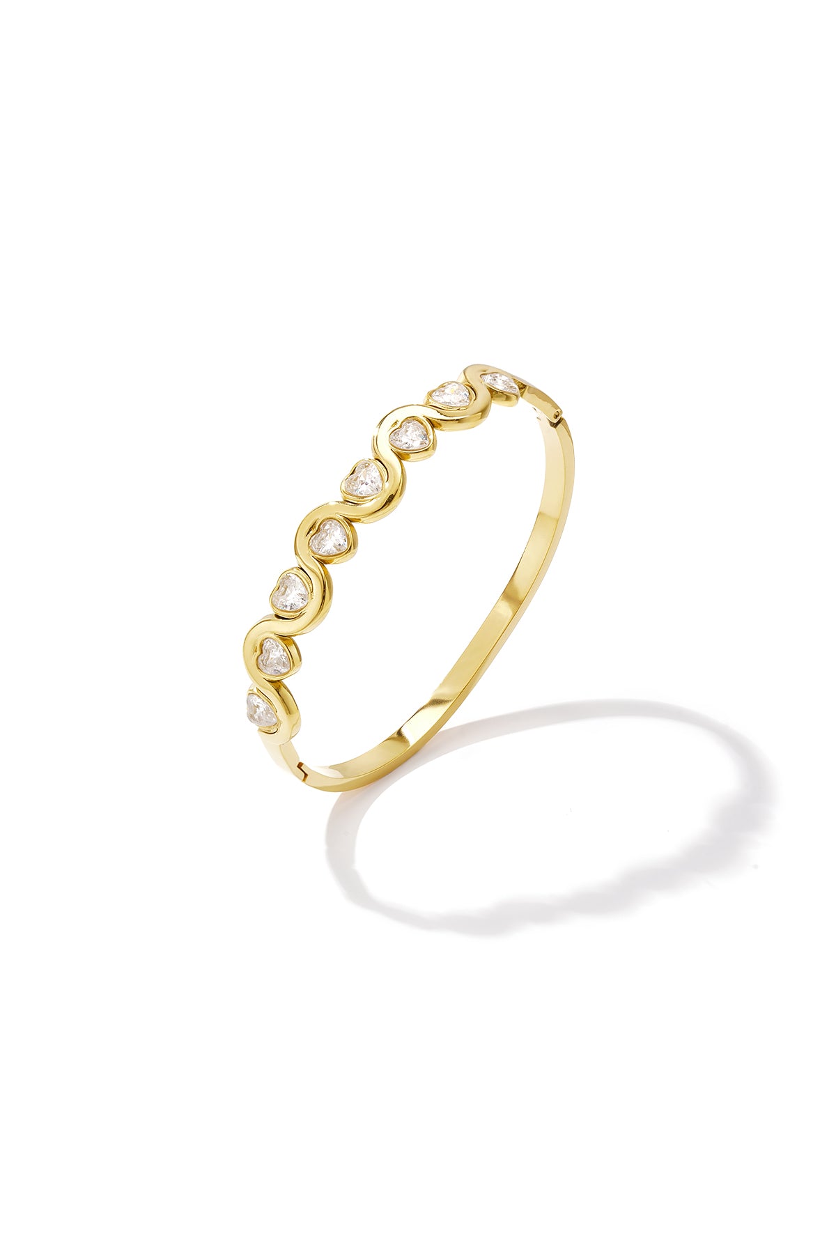 Roestvrijstalen armbanden met hartjes, casual, dagelijks gebruik, eenvoudige serie, dames sieraden