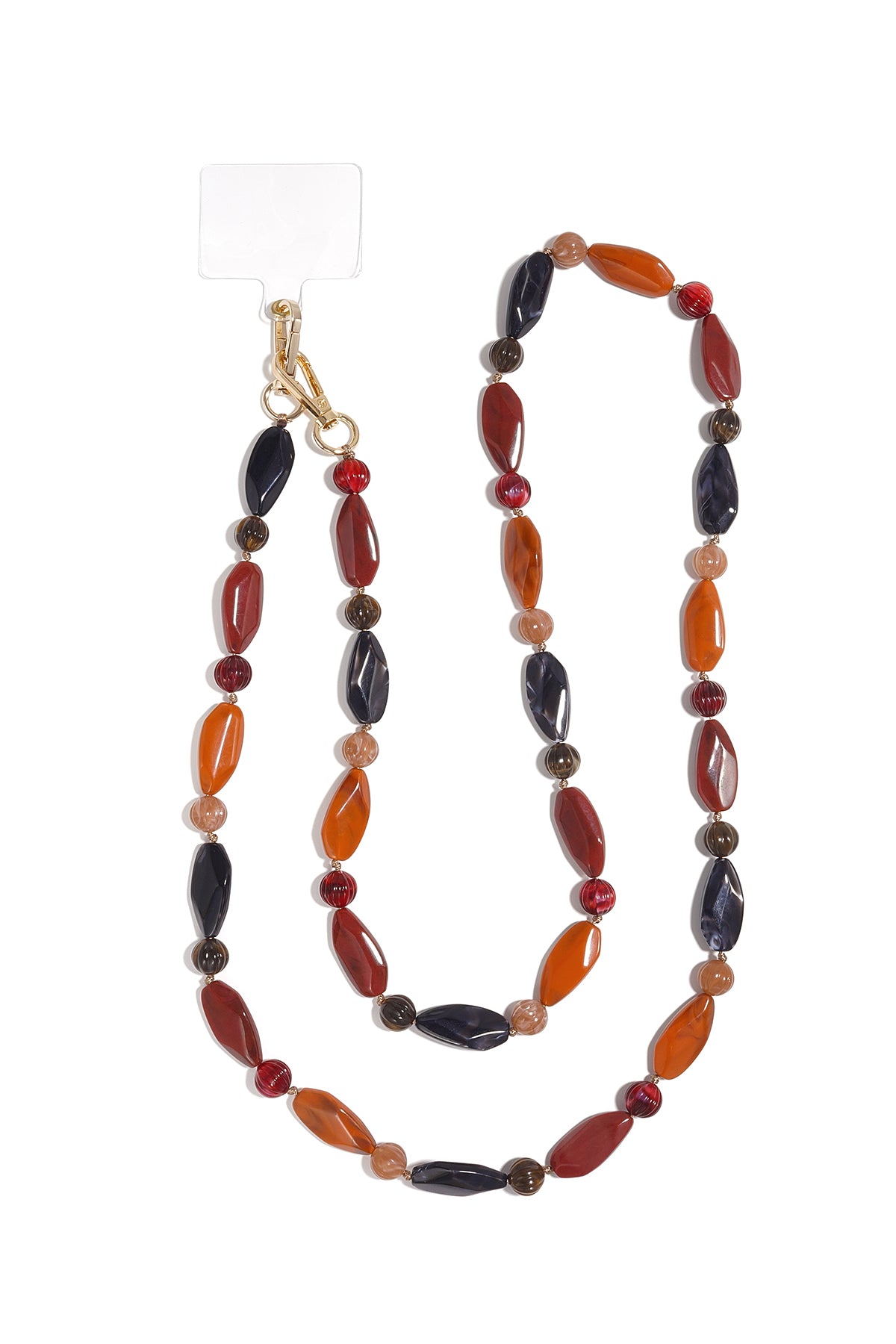 Telefoonketting met onregelmatige vorm, eenvoudige acryl, dagelijkse accessoires