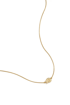 Minimalistische ketting met spiraalschelpje