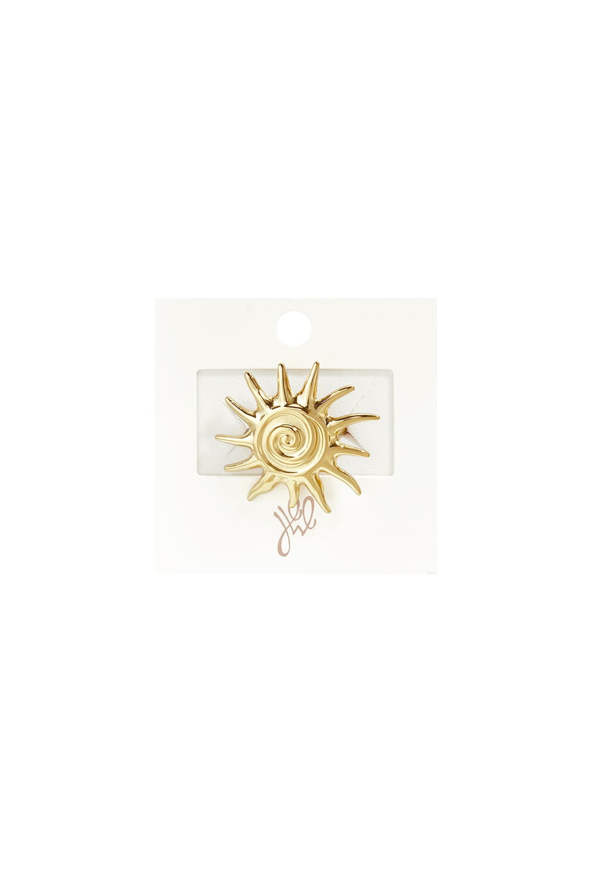 Statementringen van roestvrij staal uit de Sun Classic Daily Luxurious Series, damesjuwelen.