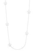 lange ketting met bloemen bedels