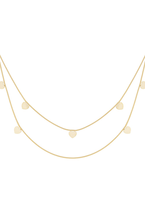 dubbele hart ketting