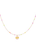 Stylish Pink Multi Beaded Necklace for Everyday Wear