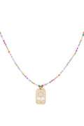 Multicolour Beaded Necklace for Spring/Summer