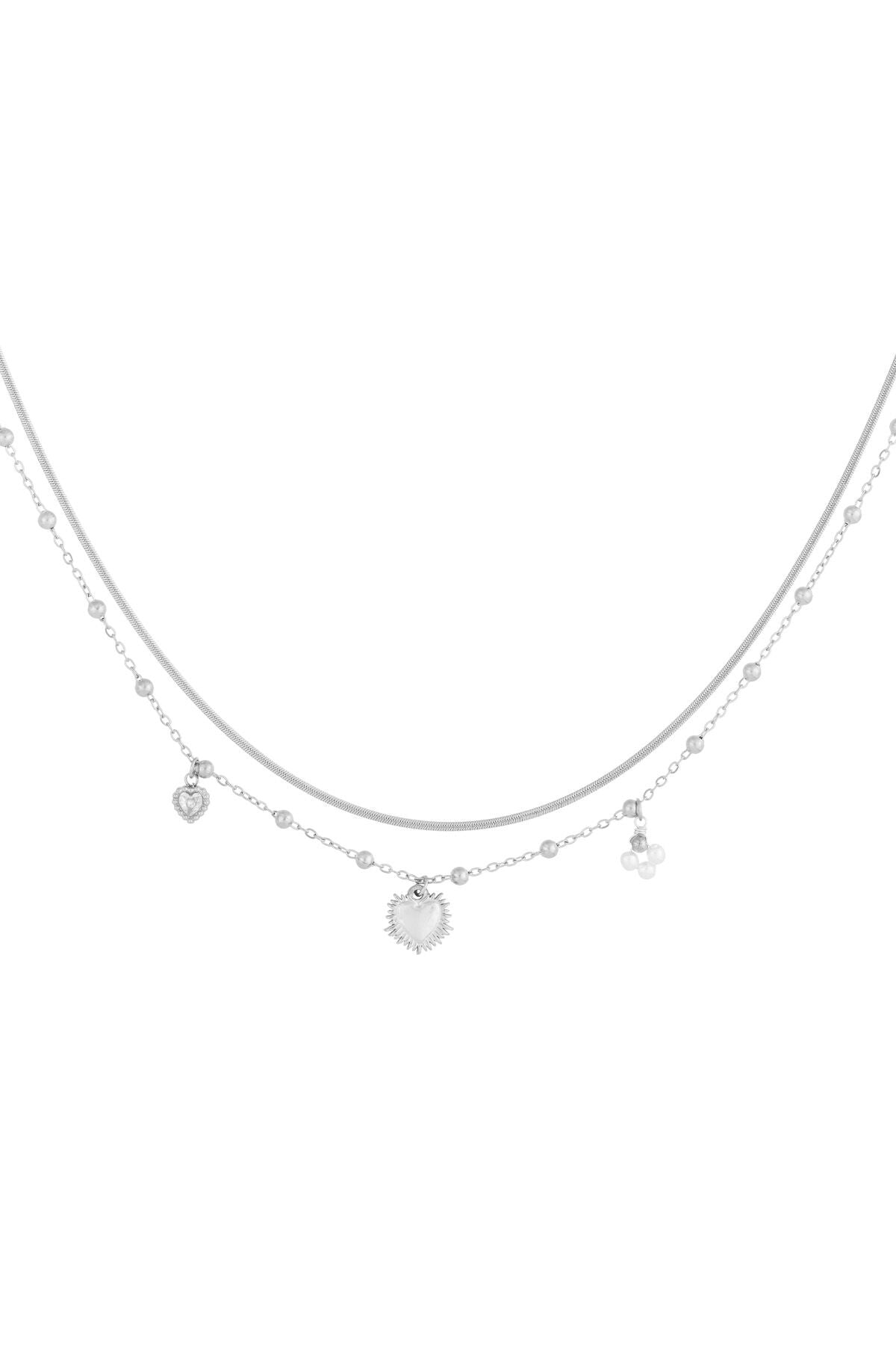 Elegant Multi-Layered Heart Necklace for Everyday Glam