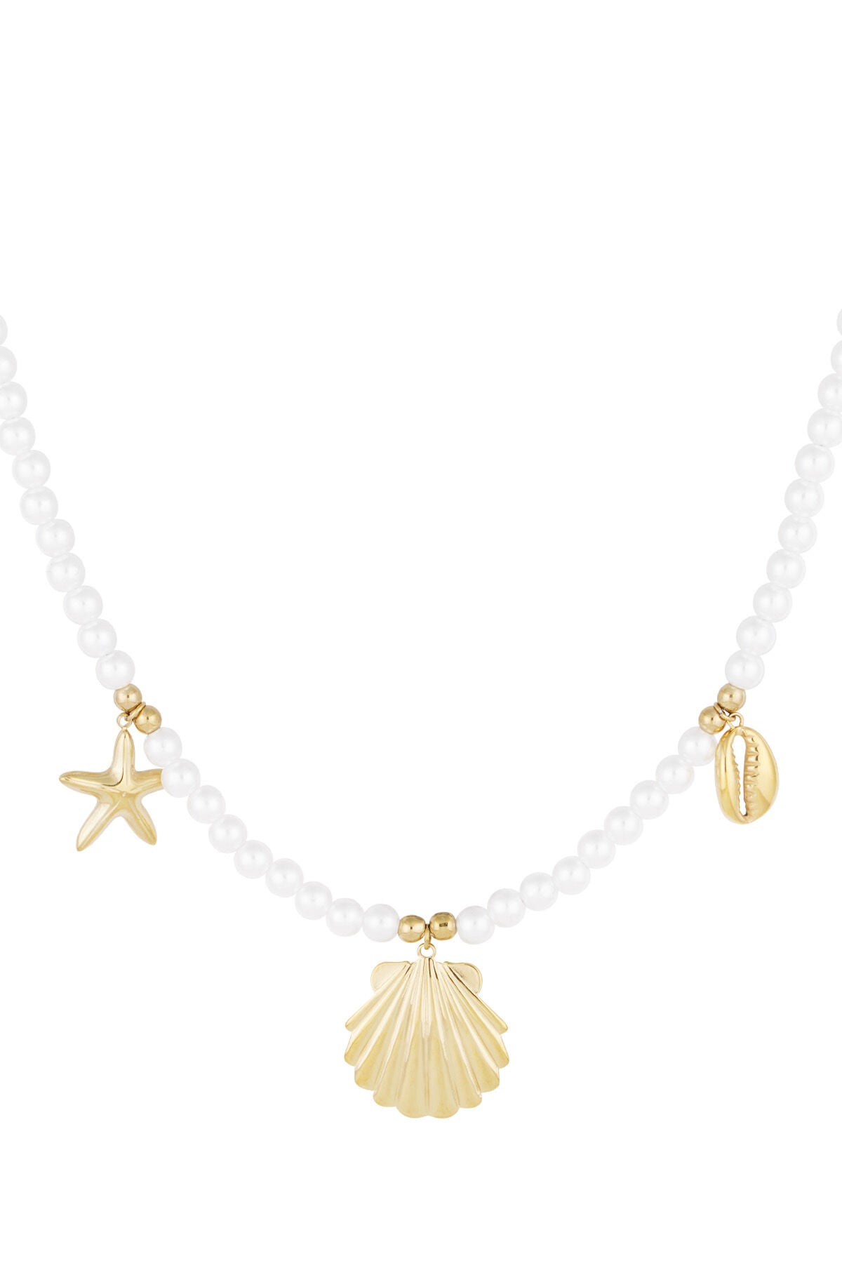 parelketting met zeebedels