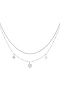 Elegant Multi-Layered Flower Necklace for Daily Wear