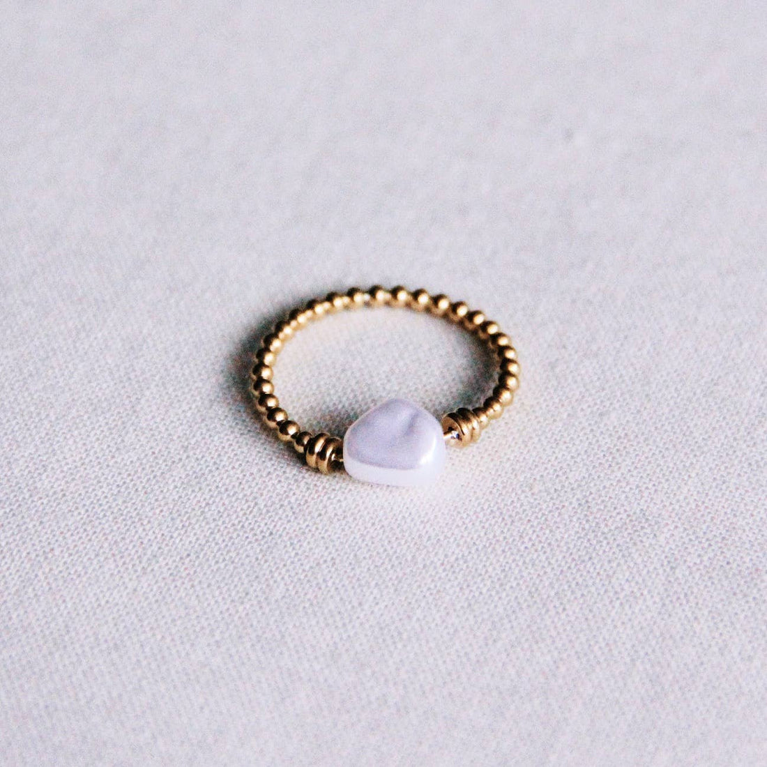 Pearl Bead – Ring – Stainless Steel