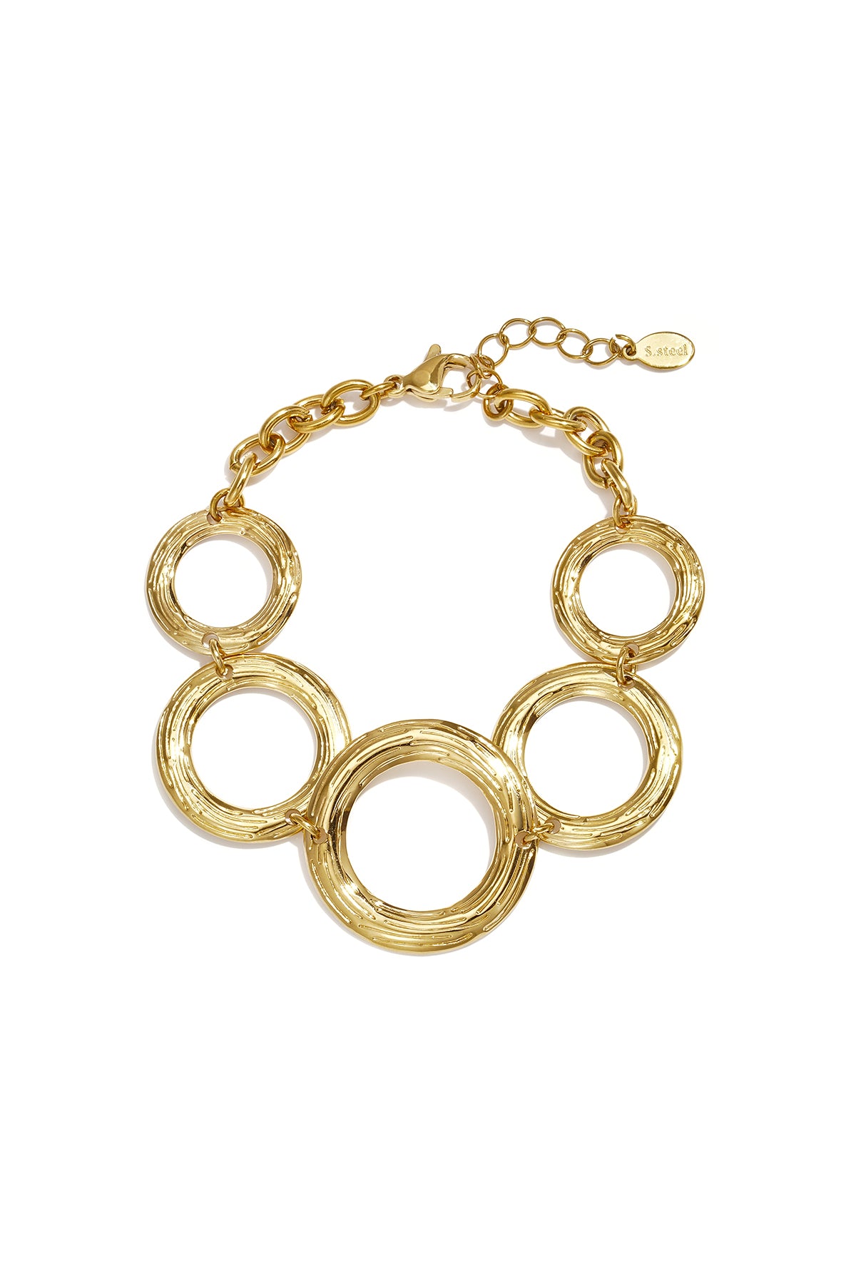 Stylish Gold-Toned Chain Bracelet for Everyday Wear