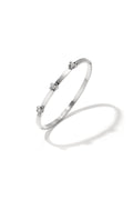 Bangle met bloemdetail en Rhinestone
