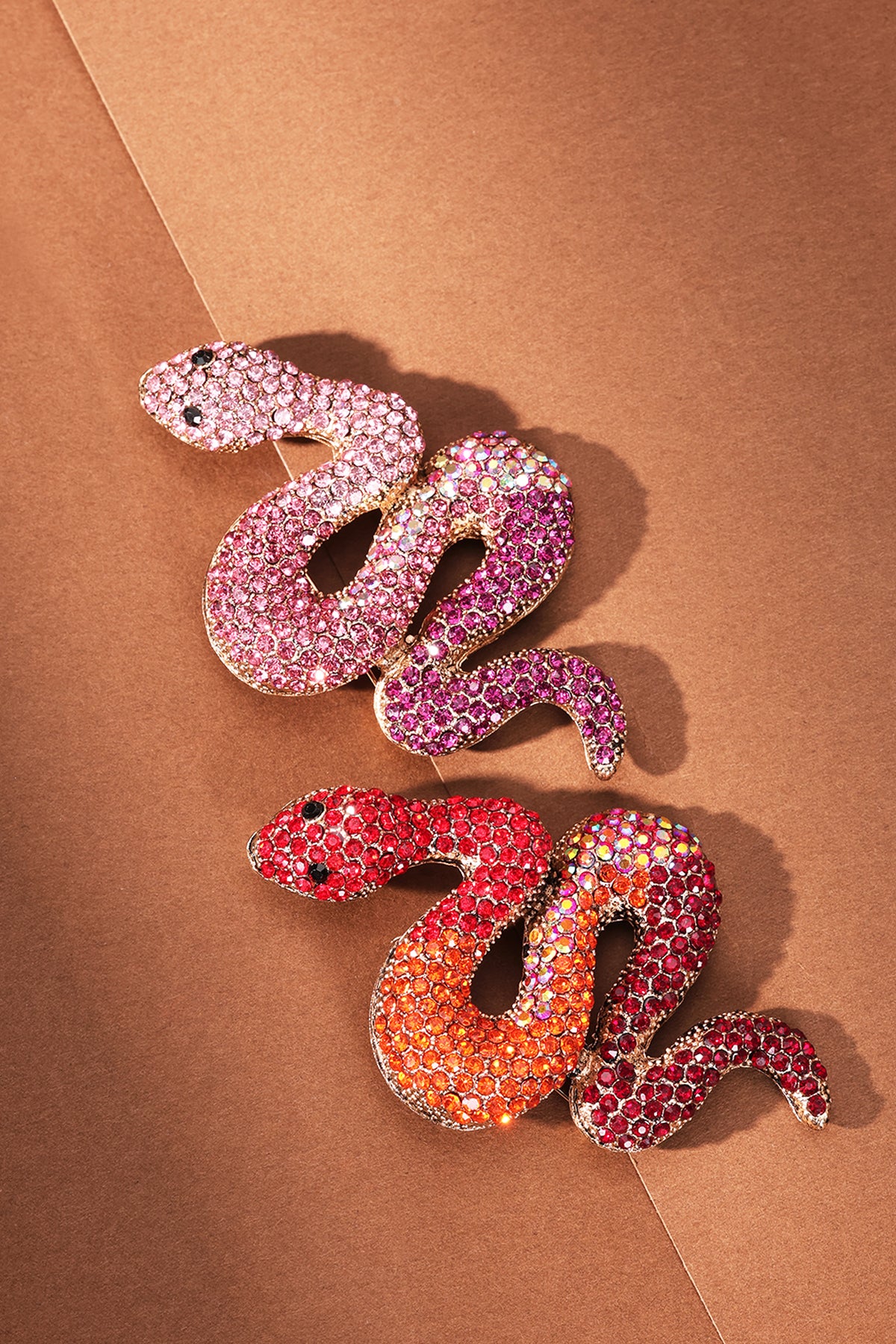 Slang Broche - Roze & Paars