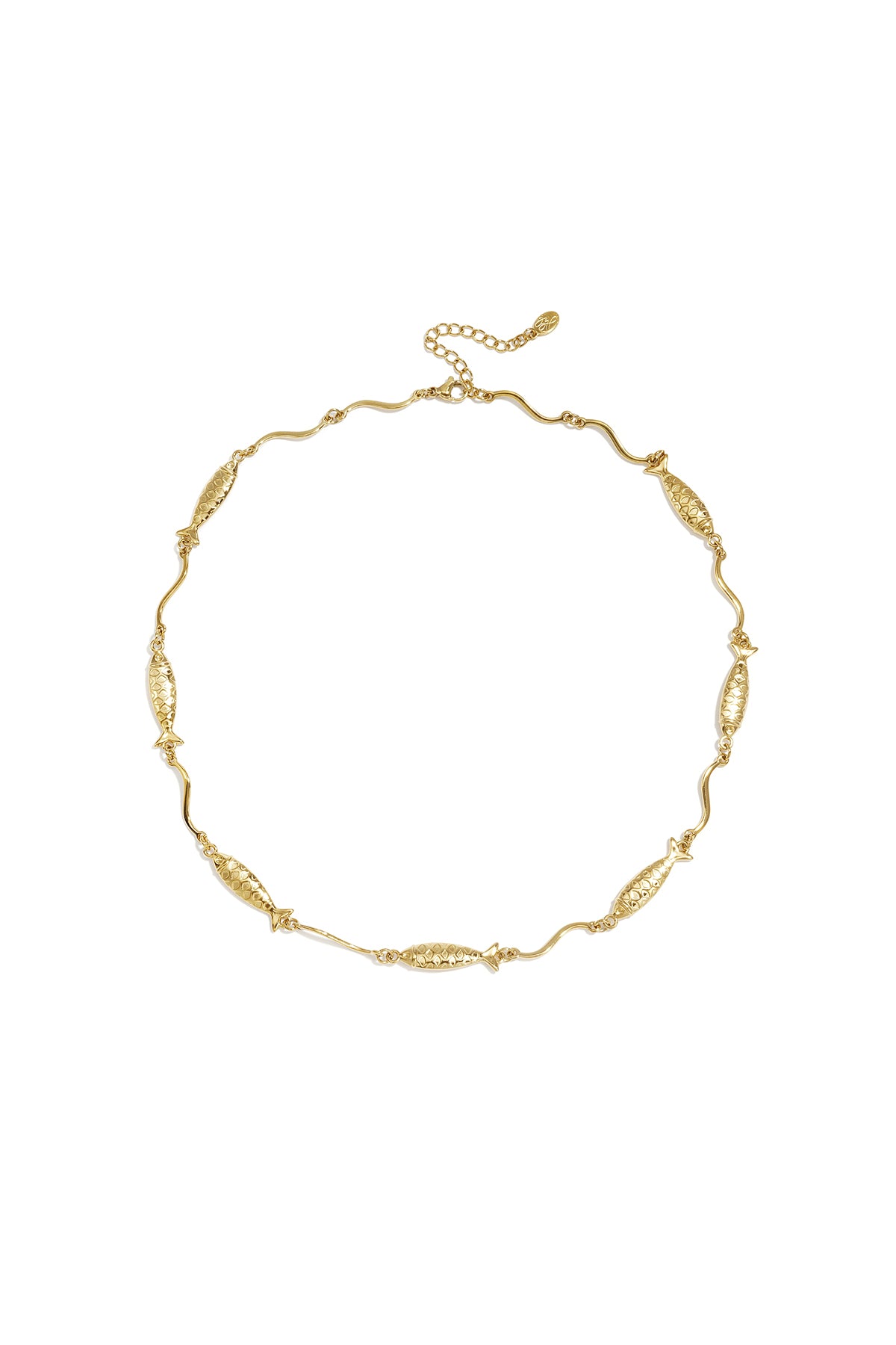 Elegant Gold Stainless Steel Fish Necklace for Everyday Wear