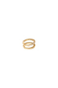 Earcuff Double Up Goud kleur Koper