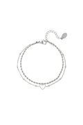 Meerlaagse roestvrijstalen armband Goud kleur Stainless Steel