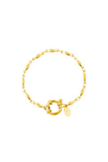 Armband ovale ketting Goud kleur Stainless Steel