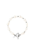 Roestvrij stalen armband parels Goud kleur Stainless Steel