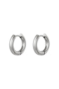 Basic creolen oorbellen - klein Goud kleur Stainless Steel