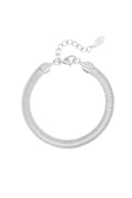 Armband plat grof - Goud kleur-6.0MM