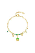 Charming Green & Fuchsia Bracelet for Elegant Style
