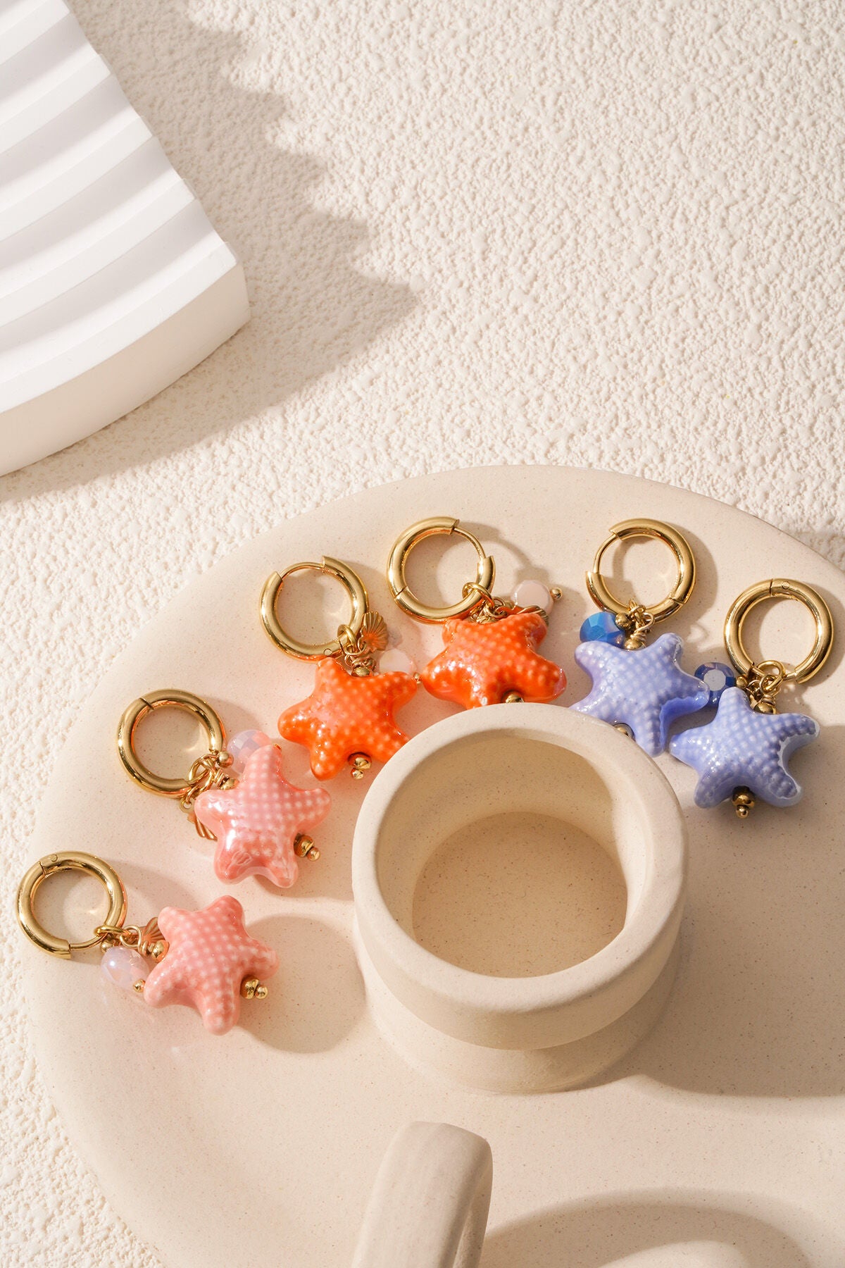 starry oorbellen - blauw &