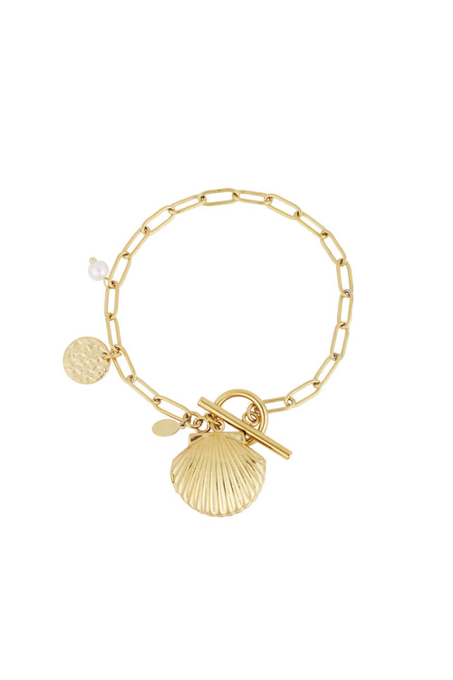 armband met schelp bedel
