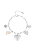 Elegant Silver & Gold Charm Bracelets for Women